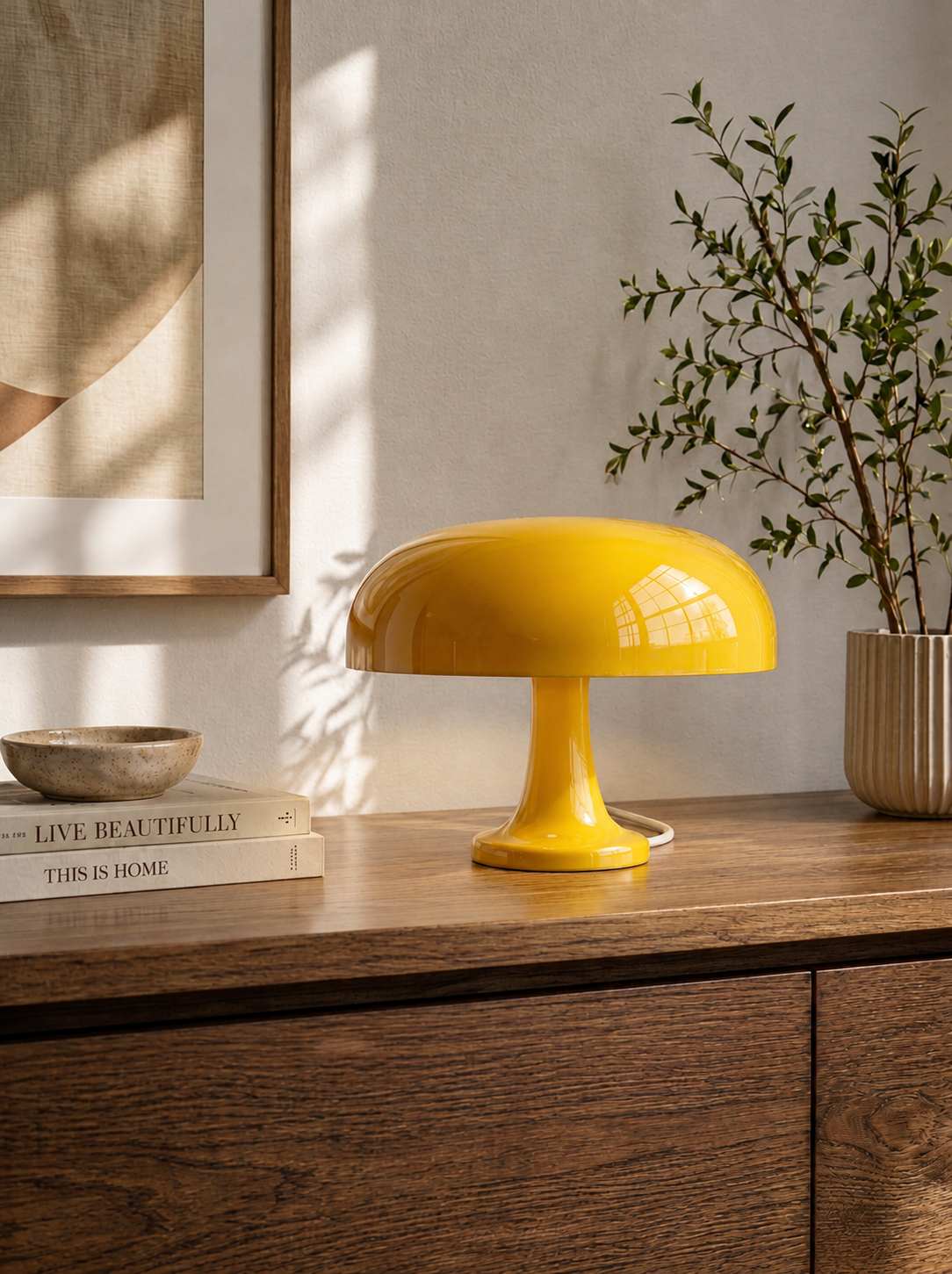 Lampe Mushroom Jaune