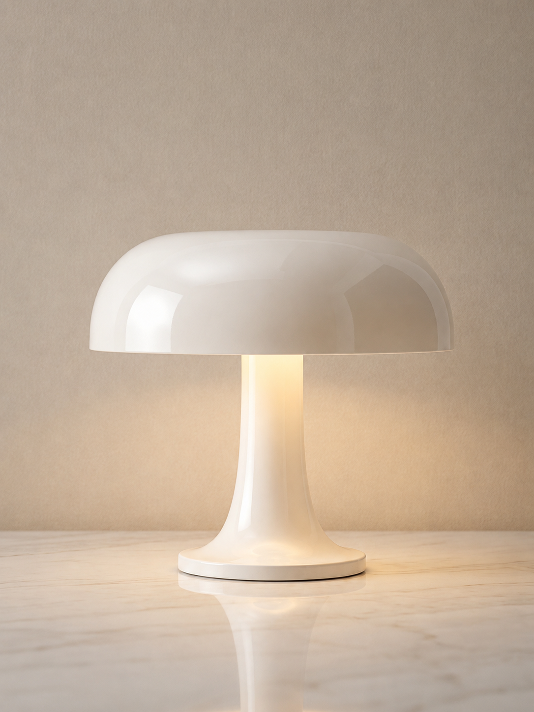 Lampe Mushroom Blanche