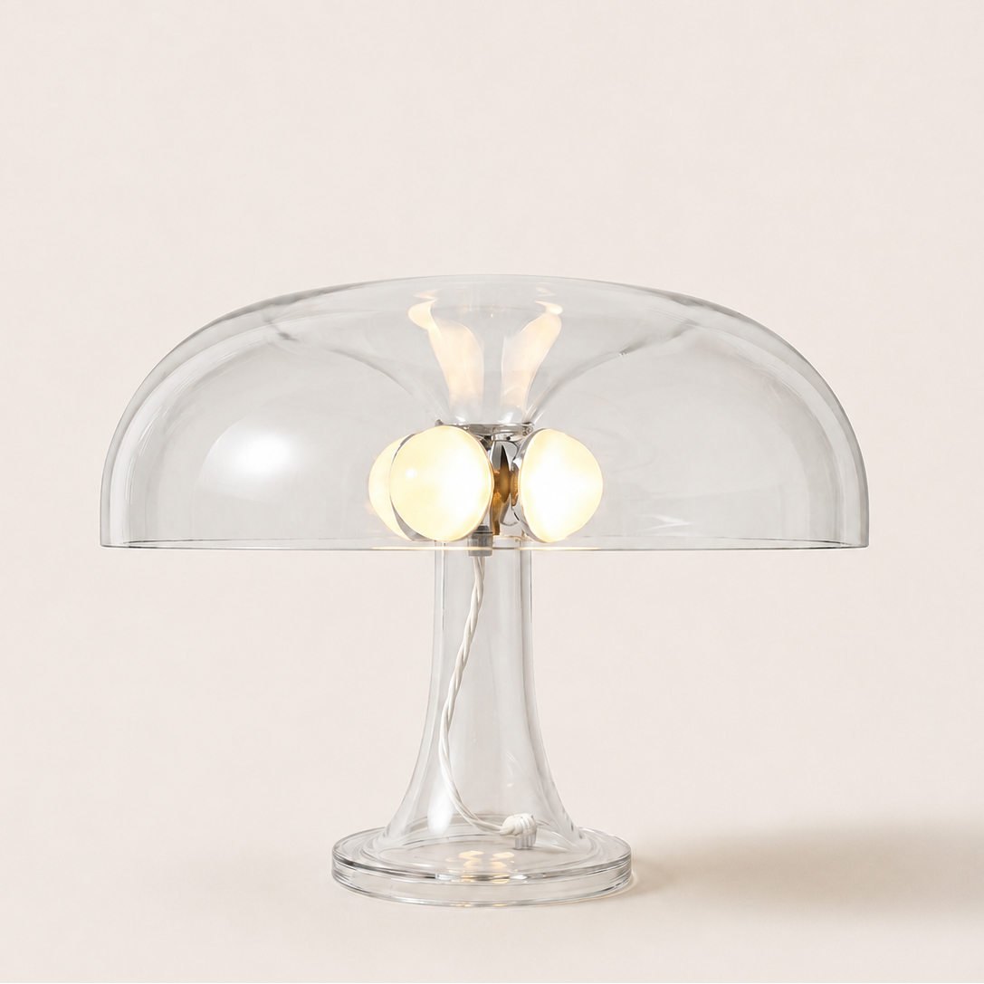 Lampe Mushroom Transparente
