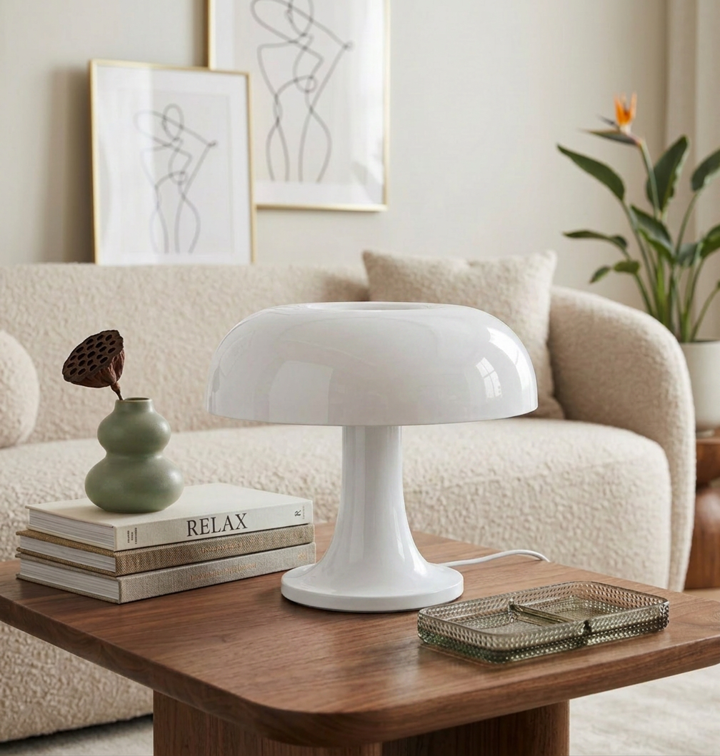 Lampe Mushroom Orange — Maison Badou