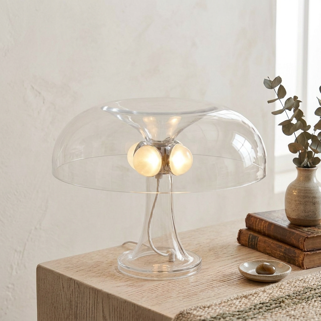 Lampe Mushroom Transparente