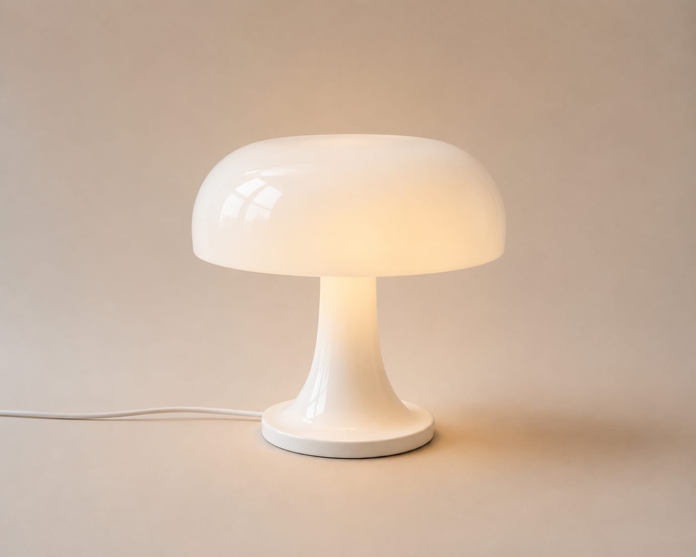 Lampe Mushroom Blanche