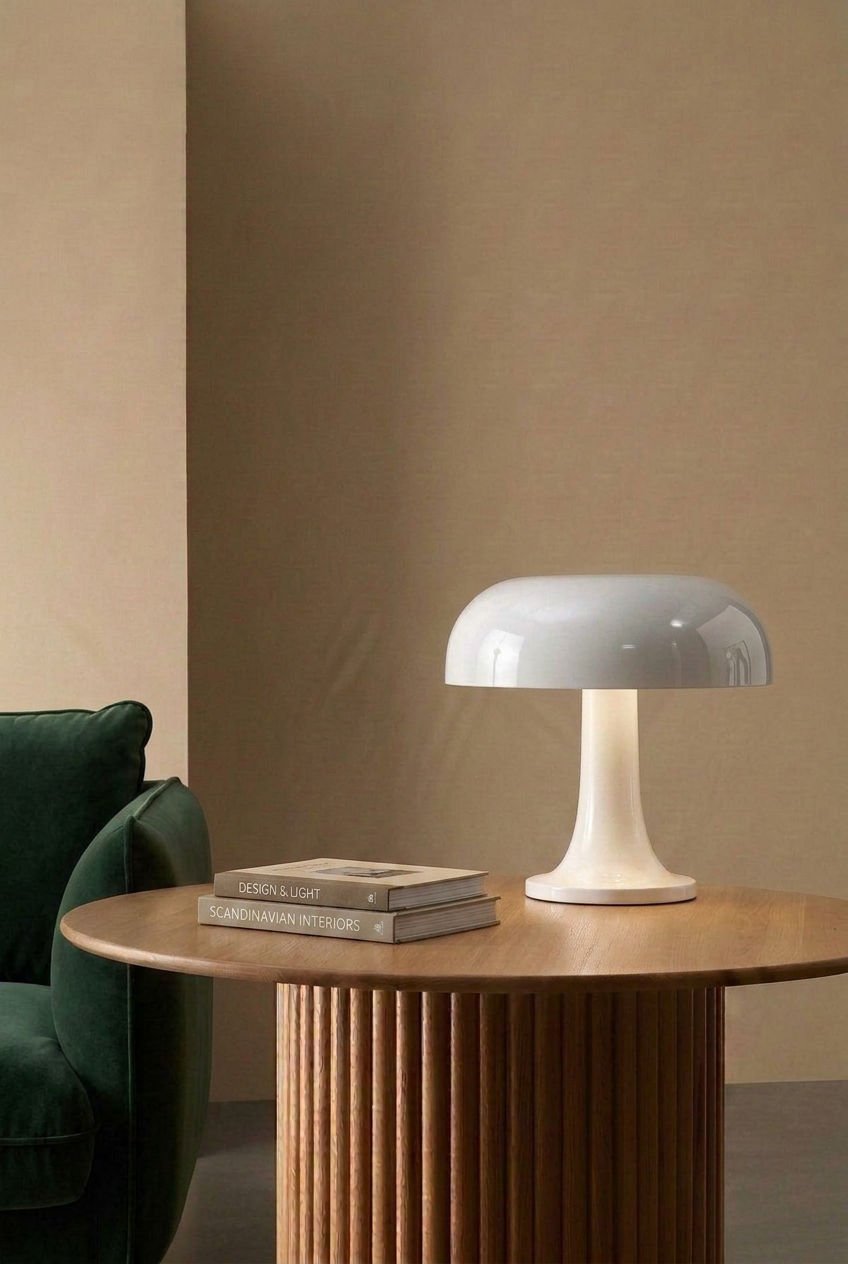 Lampe Mushroom Blanche
