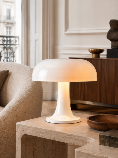 Lampe Mushroom Blanche
